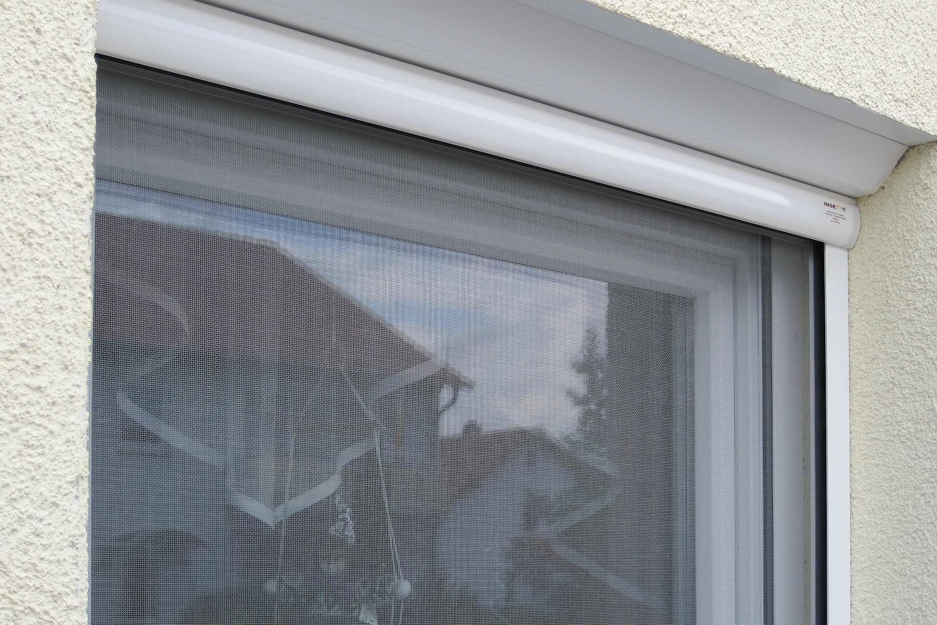 Insektenschutzrollo für Fenster auch mit Kettenzug