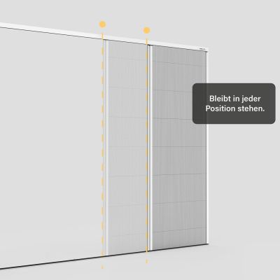 Insektenschutz-Plissee | perfekt für bodentiefe Fenster | Micro13