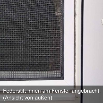 Fliegengitter für Holzfenster mit Regenschiene | Flairline-FS