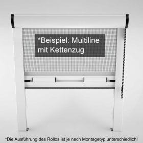 Insektenschutzrollo, auch für sehr breite bodentiefe Fenster geeignet | Multiline