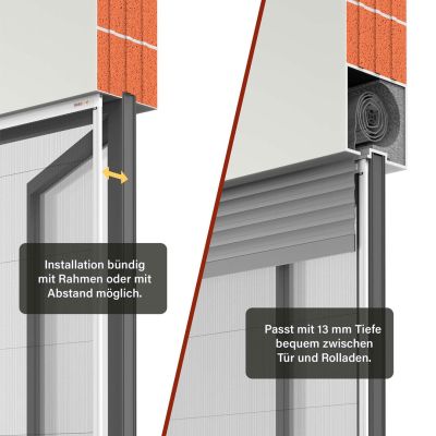 Insektenschutz-Plissee | optimal zwischen Tür und Rollladen | Micro13