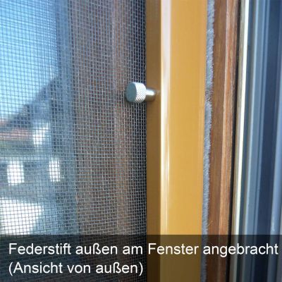 Fliegengitter für Holzfenster mit Regenschiene | Flairline-FS