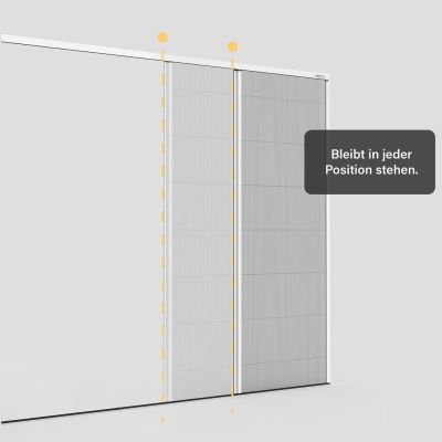 Insektenschutz-Plissee | ideal zwischen Fenster und Rollladen | Micro13