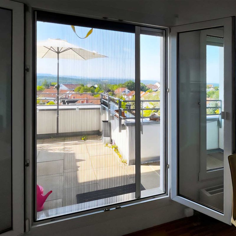 Insektenschutz Plissee für Fenster, ab 22 mm Platz, Slimline22